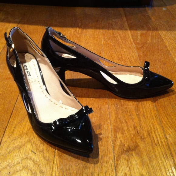 Miu Miu brand kitten heels.