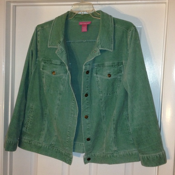 📌 bundled Seafoam green super soft corduroy jacke