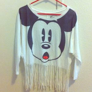 Mickey Mouse fringe top