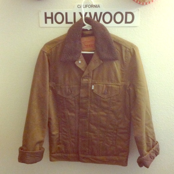 Olive green denim jacket