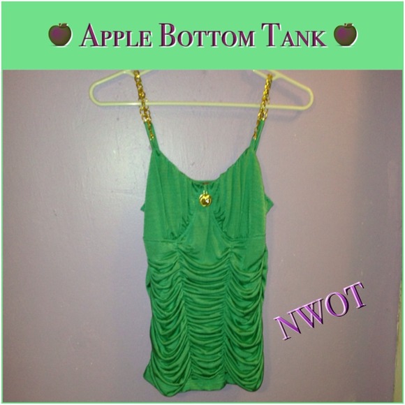 🍏 Apple Bottom Gold Chain Tank