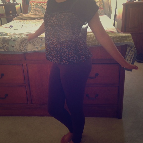 Forever 21 (sheer) leopard shirt