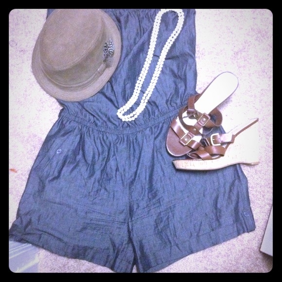 Cute Lightweight Denim Romper