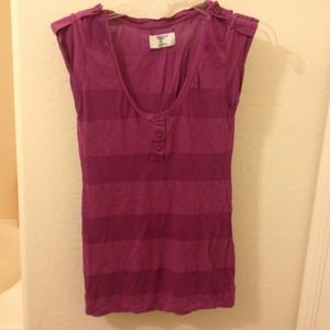American Eagle Purple striped top