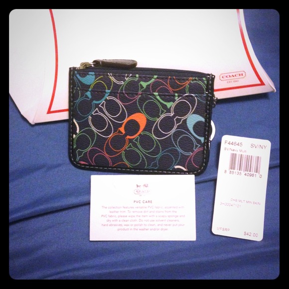 Authentic coach card holder