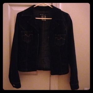 Dark navy blue jean jacket