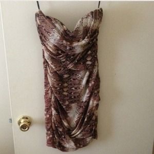 Strapless sweetheart dress