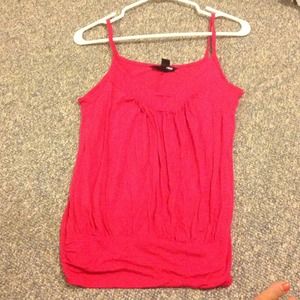 H&M hot pink tank XS