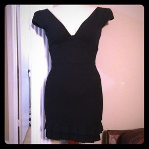Little Black Flirty BeBe Dress