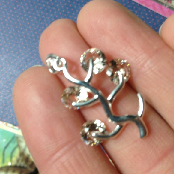 Beautiful Sterling Champagne Quartz Tree Pendent - Picture 3 of 4