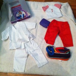 American girl doll karate girl set of clothes