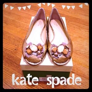 NIB Kate Spade Prissy Too jewel flats