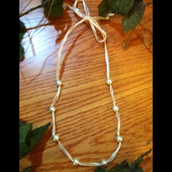 Pearl Ribbon Necklace - NWT