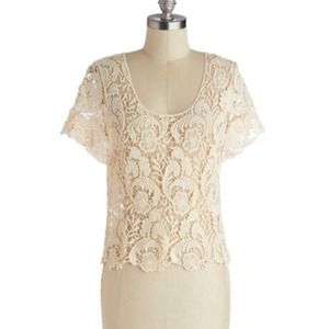 **HOST PICK!!!** Crochet Lace Top