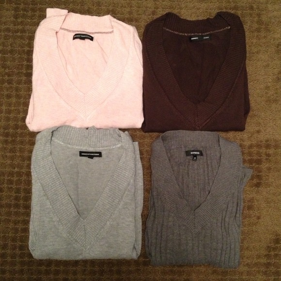 4 express sweater bundle