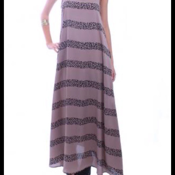 Mink Pink Leopard Maxi Dress