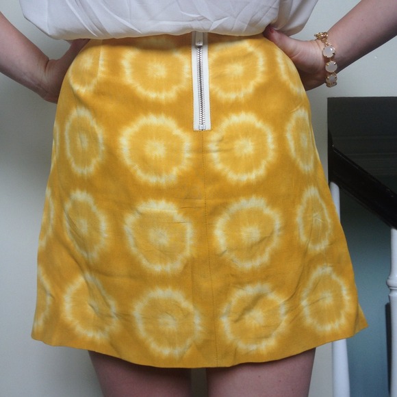 J crew tie dye mini skirt - Picture 2 of 3