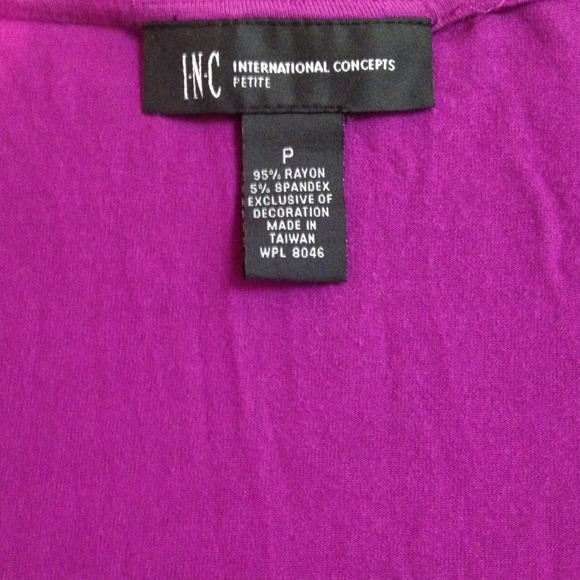 ❌SOLD❌I.N.C. Cute Plum Top - Picture 3 of 4