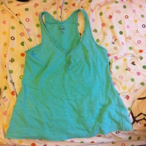 Sky Blue Racer Back Tank