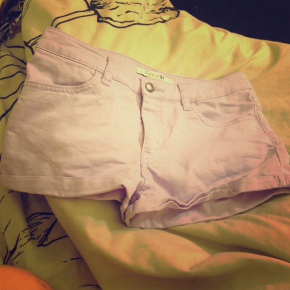 Light purple denim shorts💜