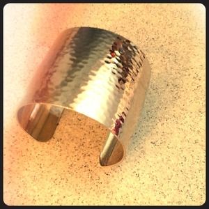 Hammered Silver bracelet