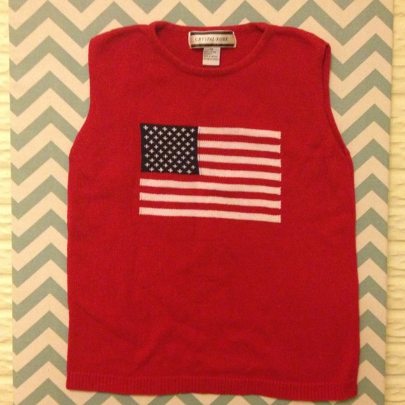 American Flag Sweater Vest