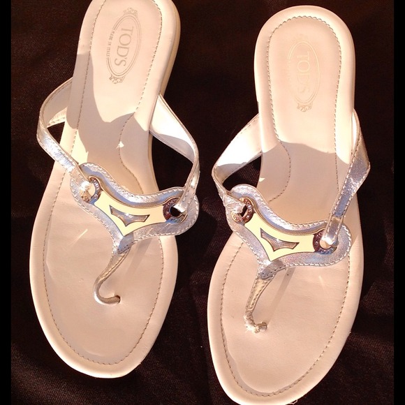 🔴RSERVED🔴TOD'S Malibu KeeperWhite LeatherSandals