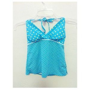 Polka dotted bikini top