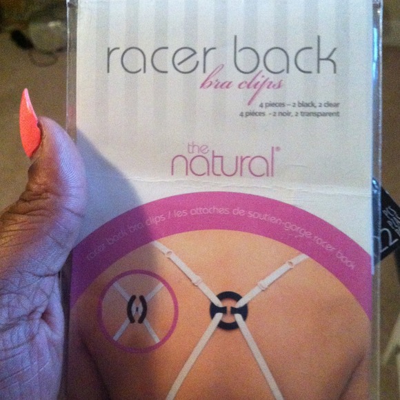 Racer back bra clips