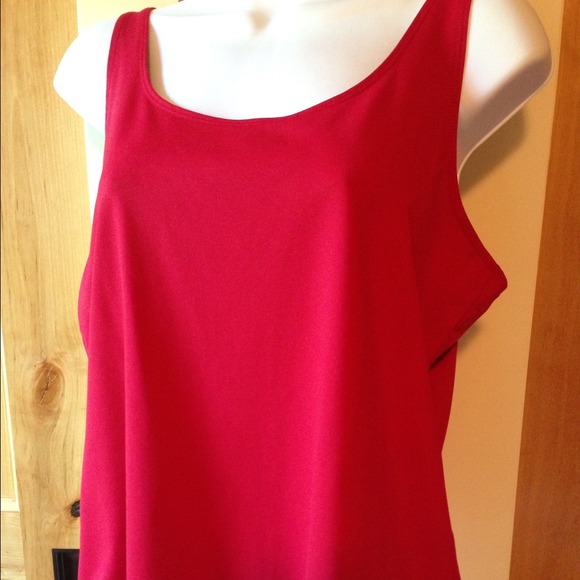 SOLD in bundle red tank with adjustable straps