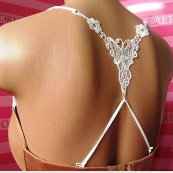 HOST PICK 🌻CROCHET RHINESTONE BUTTERFLY BRA STRAP - Picture 2 of 4