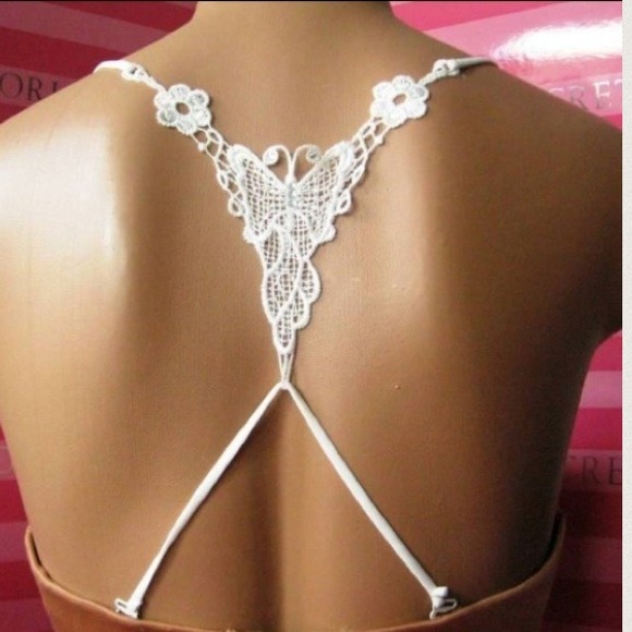 HOST PICK 🌻CROCHET RHINESTONE BUTTERFLY BRA STRAP - Picture 3 of 4