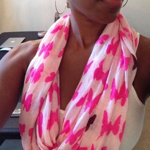 SOLD IN BUNDLE Butterfly infinity scarf