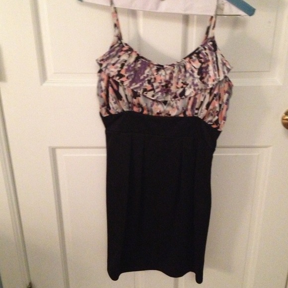Pink White Gray and Black Bodycon Dress