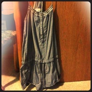 Garage light blue romper