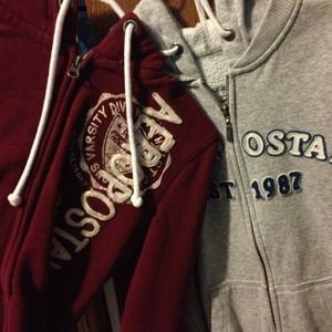 2 Aeropostale zip up sweatshirts