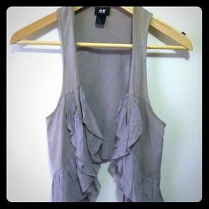 Gray cotton vest
