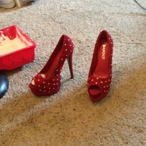 Red sexy heels