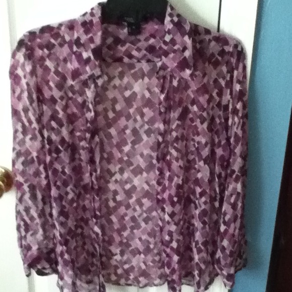 Silk sheer blouse