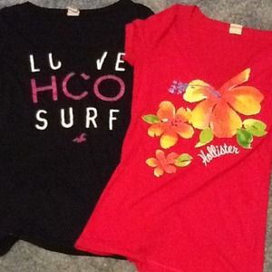 BUNDLE. Two Hollister v-necks.