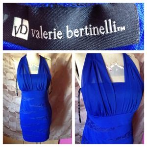 cobalt blue Valerie Bertinelli dress