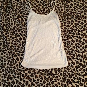 💖White sequence tank top💖