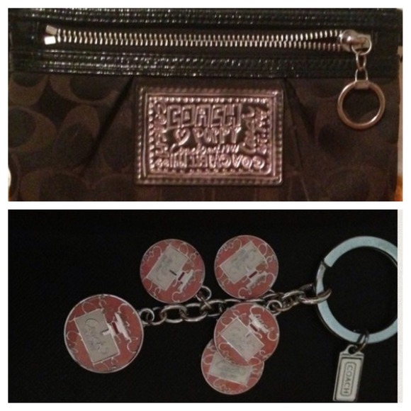 BUNDLE Coach Clutch and Keychain