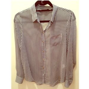 SOLD IN BUNDLE!! Zara Pinstripe Shirt