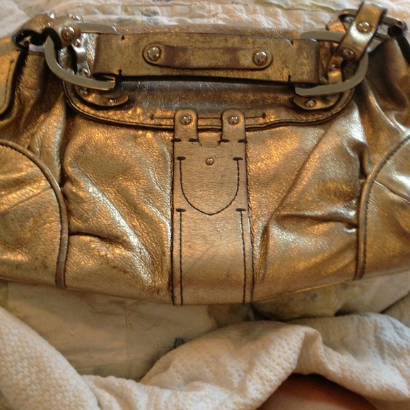 Juicy Couture Gold Leather Purse - Picture 4 of 4
