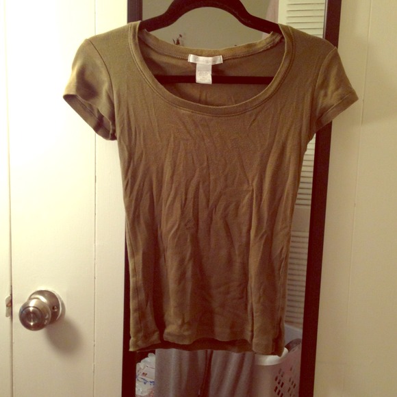 Olive green tee