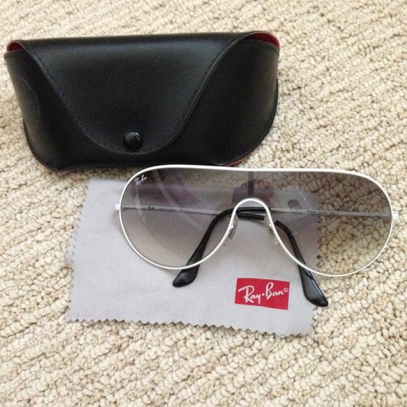 Ray Ban White Frame Sunglasses