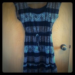 Striped Crochet Dress
