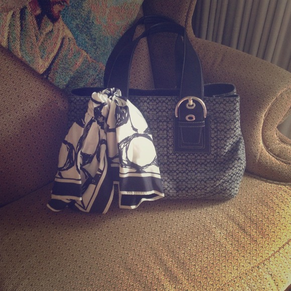 Black coach shoulder bag