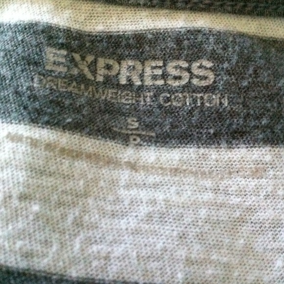 Express Grey Striped Tank Top - Picture 3 of 3